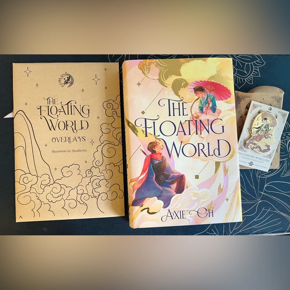 The Floating World FairyLoot Exclusive Book, Overlays, and Pin